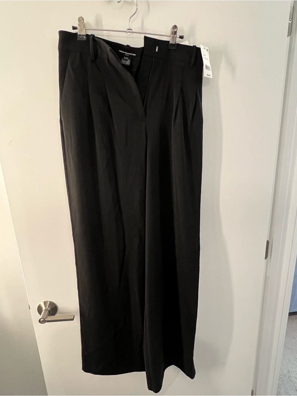French Connection Wide Leg Black Dress Pants